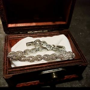 .925 Silver Bracelet.  Sz. 7